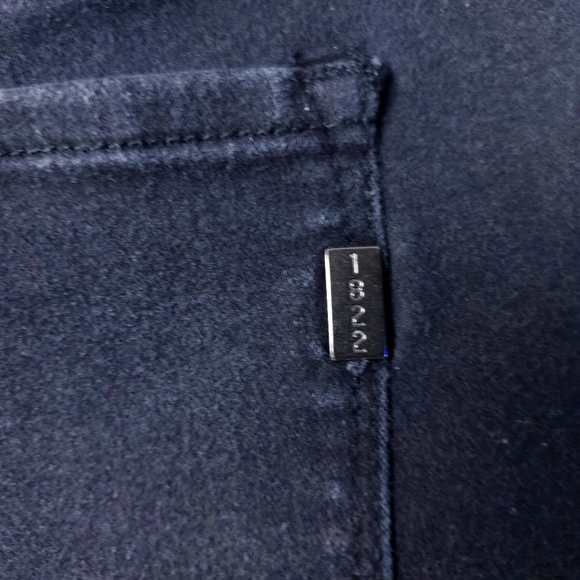 1822 Black Denim Shorts with Studs - Picture 6 of 7